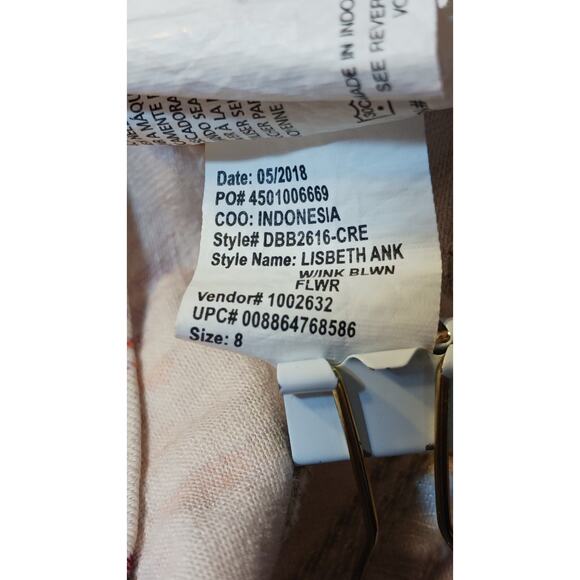 Bandolino Lisbeth Skinny Jeans Multicolor Floral Curvy Ankle Size 8 - Picture 6 of 10